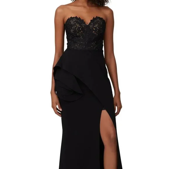 🖤 Badgley Mischka Laced Sweetheart Gown – Size 6 🖤 - Picture 1 of 13